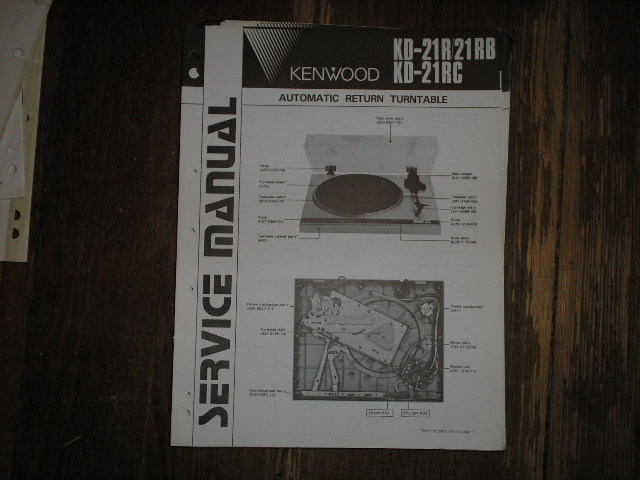 KD-21 Turntable Service Manual  Kenwood